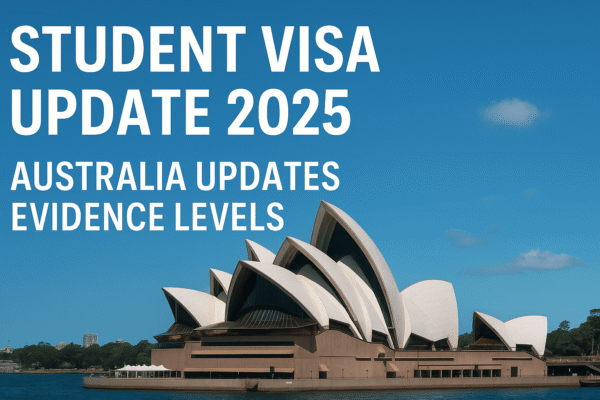 Student Visa Update 2025: Australia Updates Evidence Levels