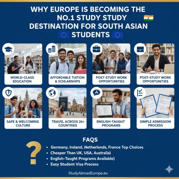 Why Europe Is Becoming the No.1 Study Destination for South Asian Students